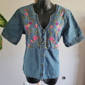 Studio West Denim Top